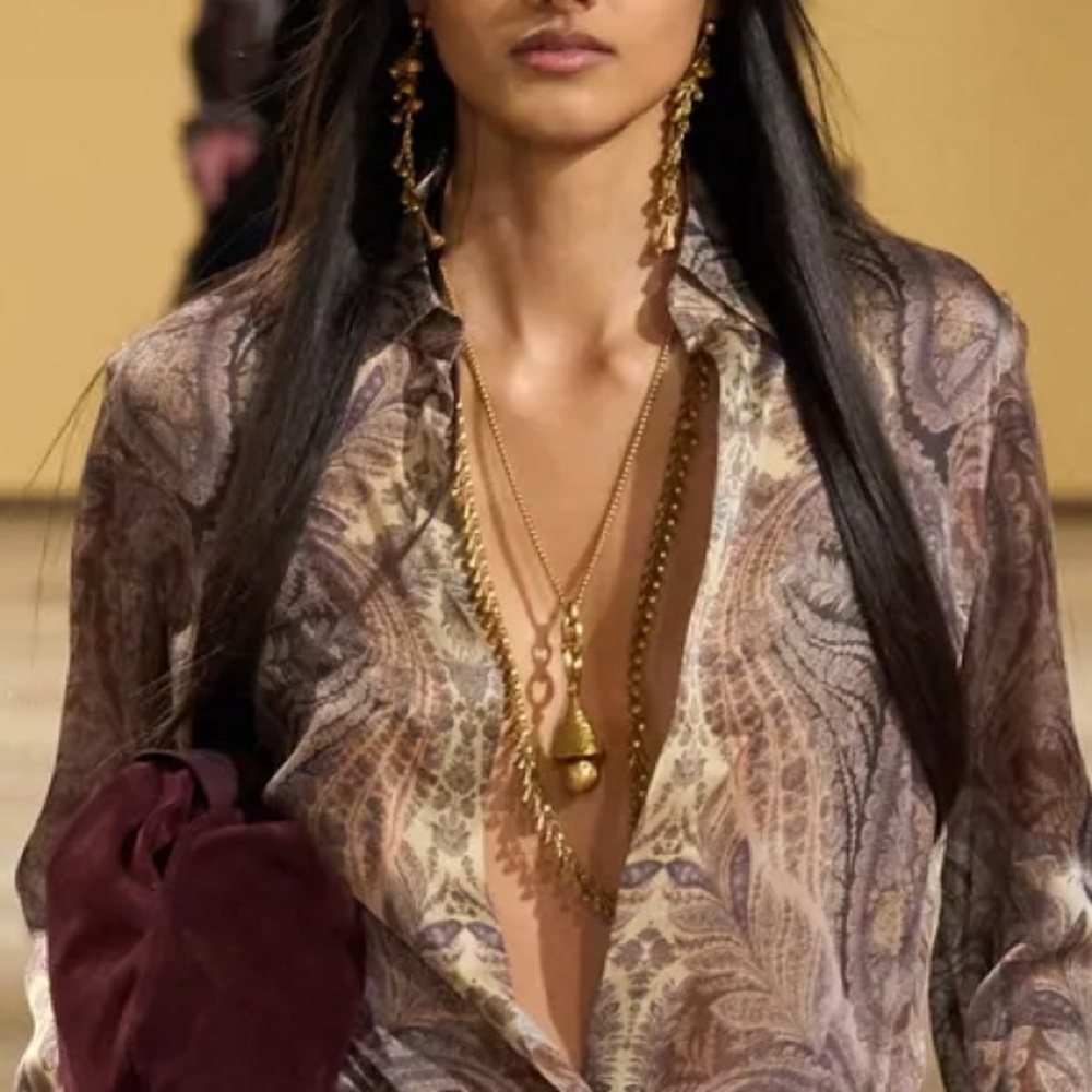 New Zimmermann 14 Kt. Gold-Plated Whimsy Necklace - Picture 5 of 5